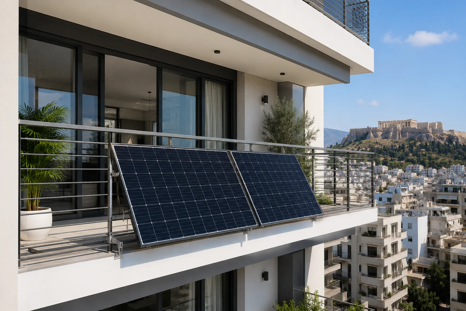 Κιτ Voltiko 800W σε μπαλκόνι